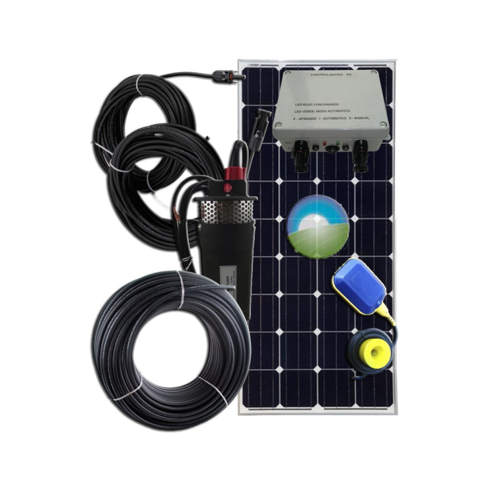 Kit bomba de agua solar sumergible RS-9300-12V-150W