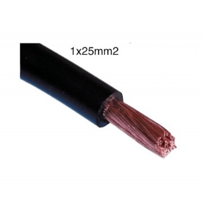 Cable RS PowerFlex RV-K 1X25mm Negro