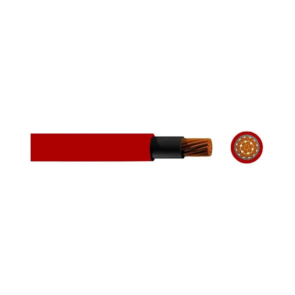 Cable eléctrico flexible 6mm rojo instalaciones fotovoltaicas